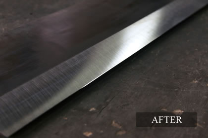 刃物2の研磨後(after)